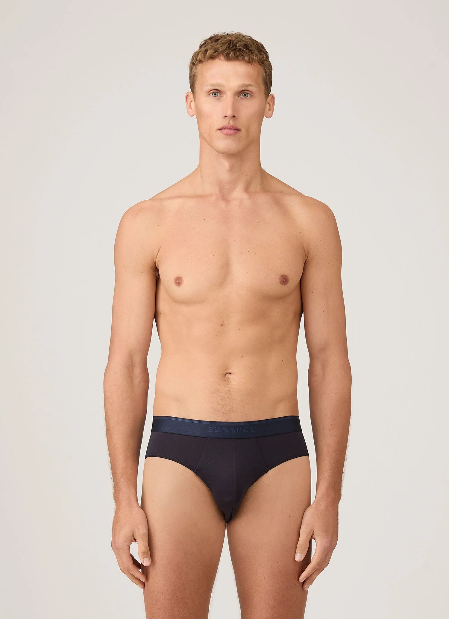 Men's Tencel™ Briefs in Navy - Image 2