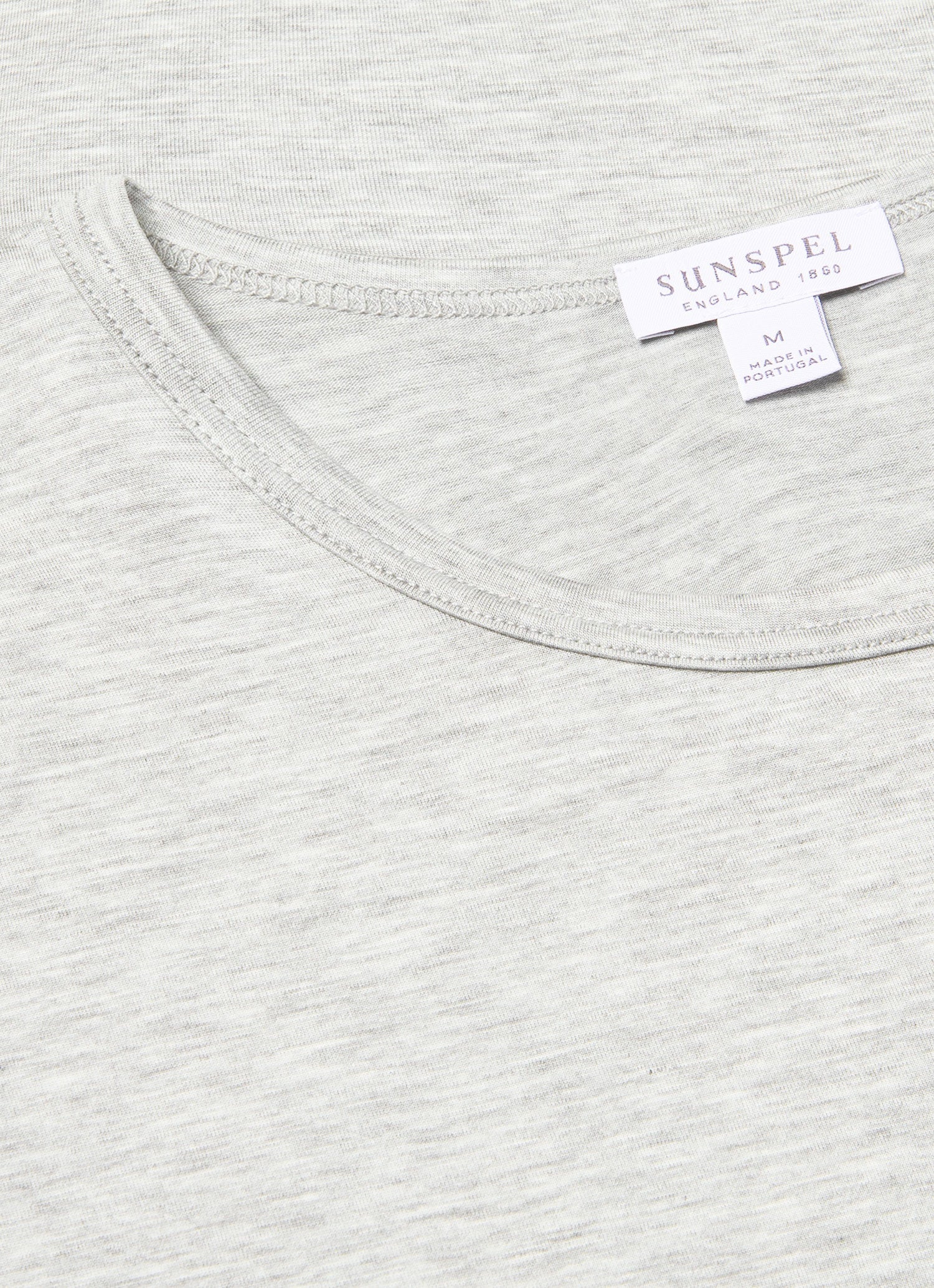 Men's Tencelâ„¢ T-shirt in Grey Melange - Image 4