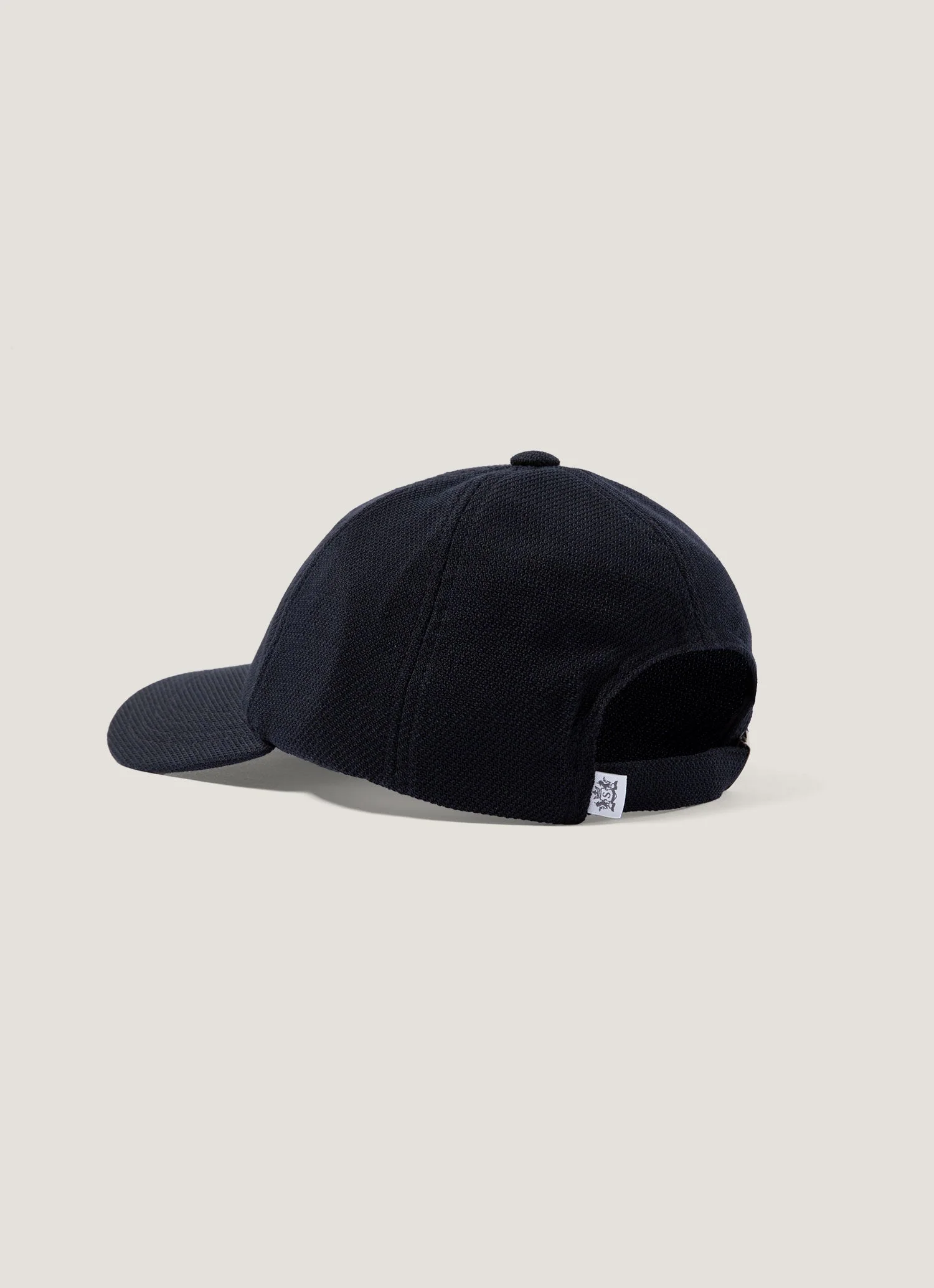 Men's Textured Wool Cap in Navy - Image 3