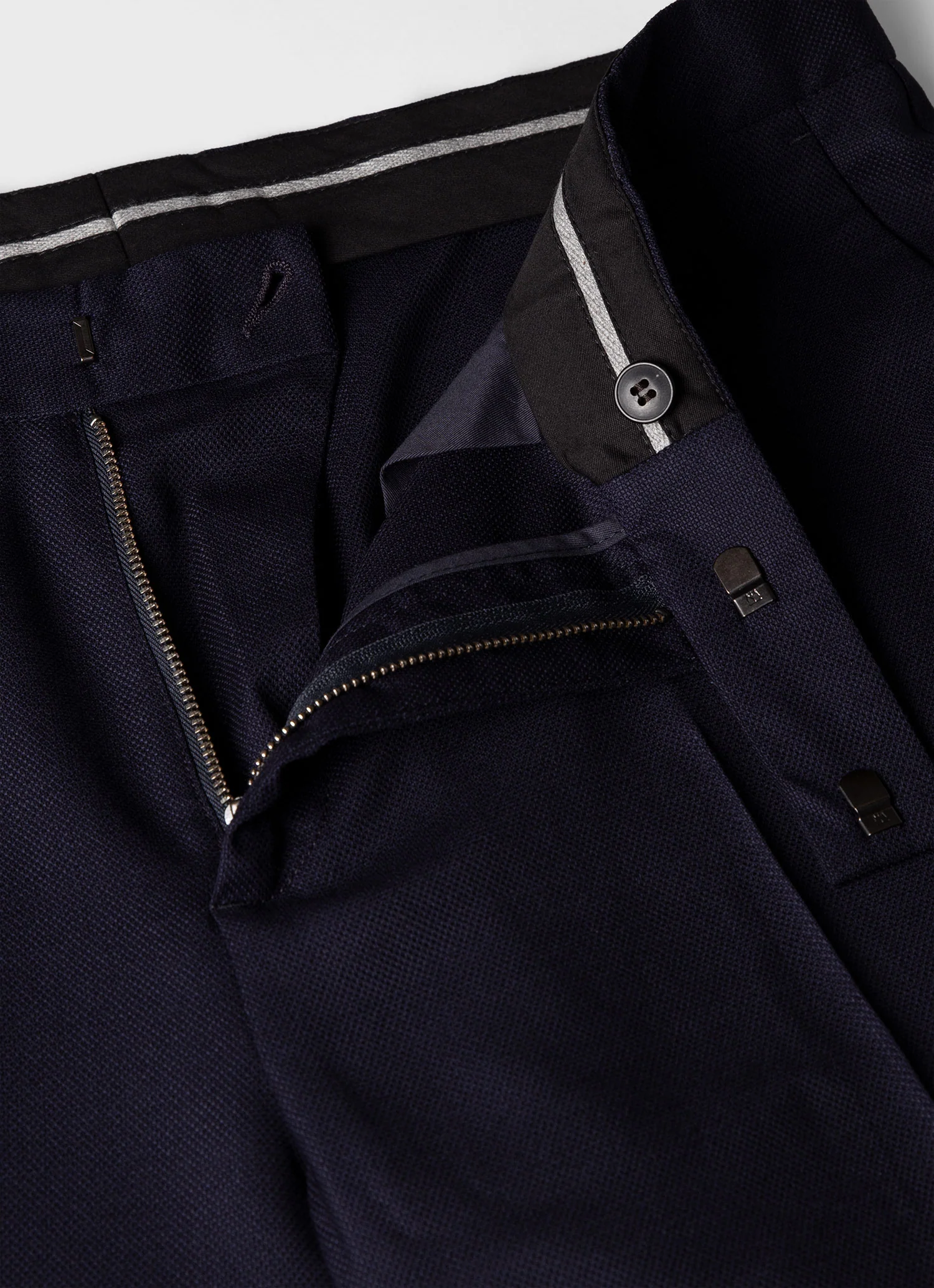 Men's Travel Wool Trouser in Navy - Image 4
