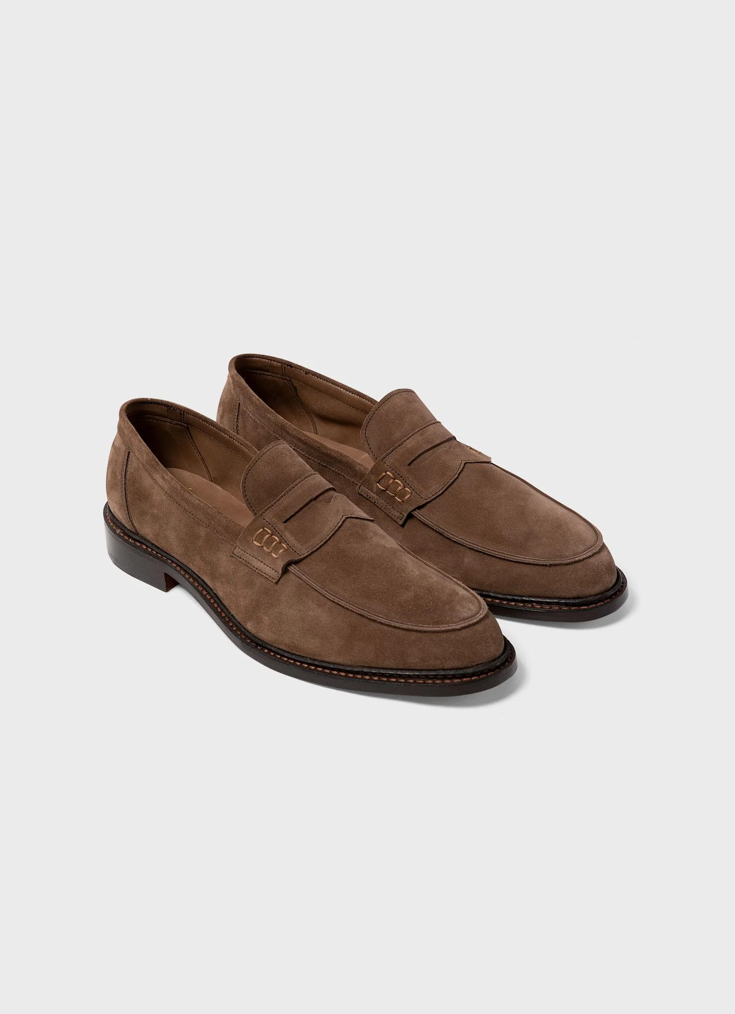 Men's Sunspel and Trickers Suede Loafer in Light Brown - Image 2