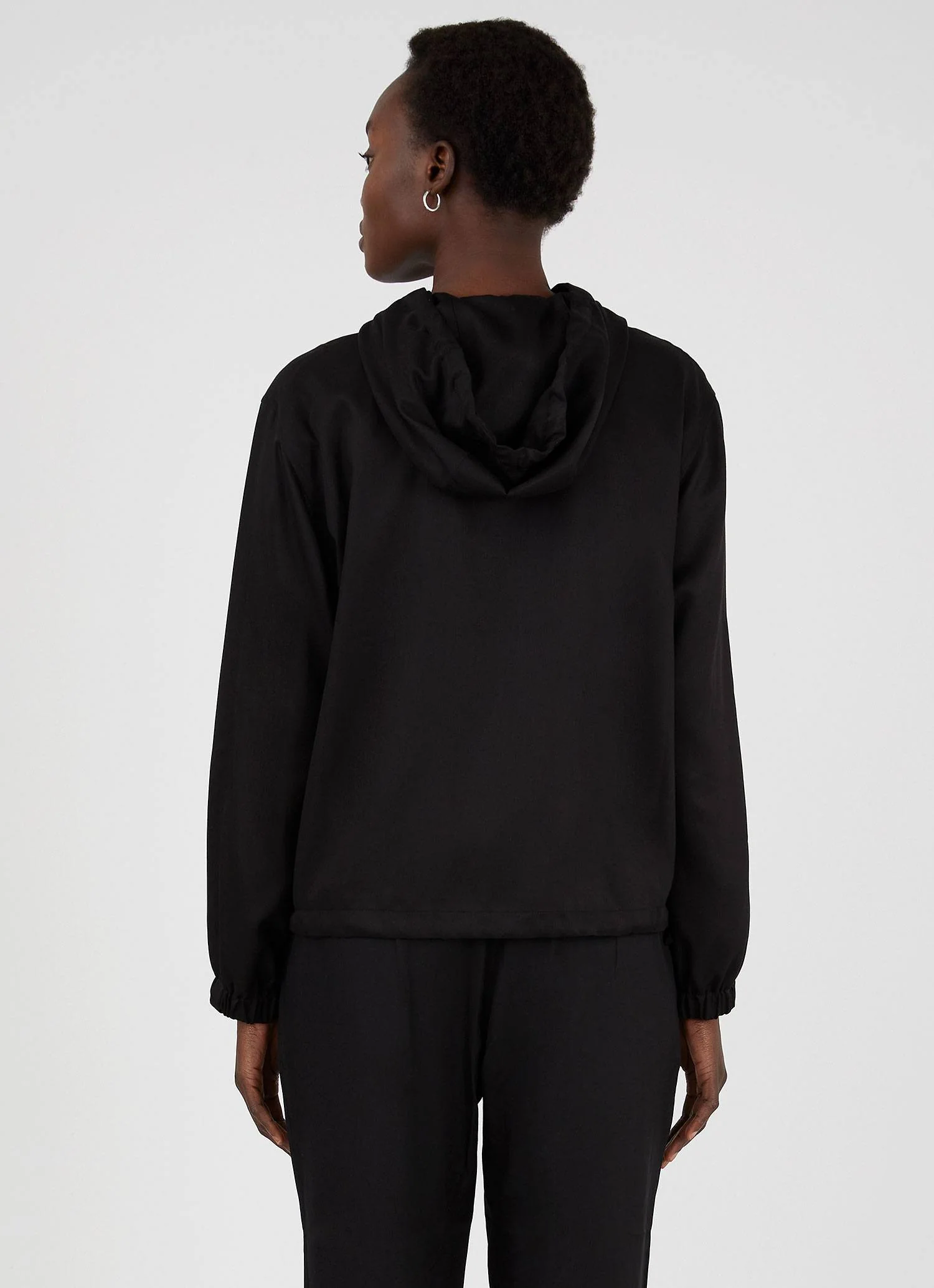 Women's Tencel Jacket in Black - Image 3