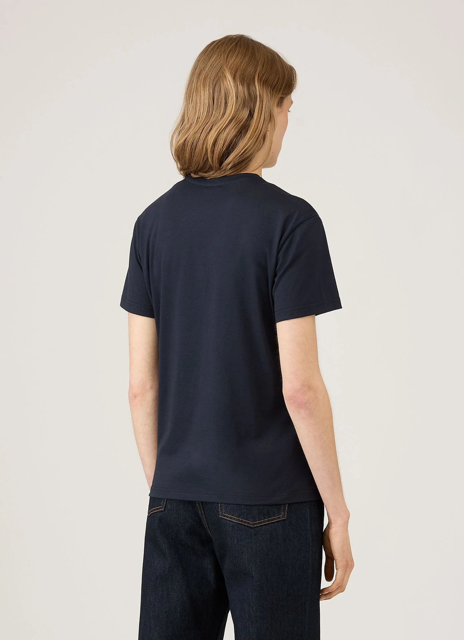 Women's Boy Fit T-shirt in Midnight Navy - Image 3