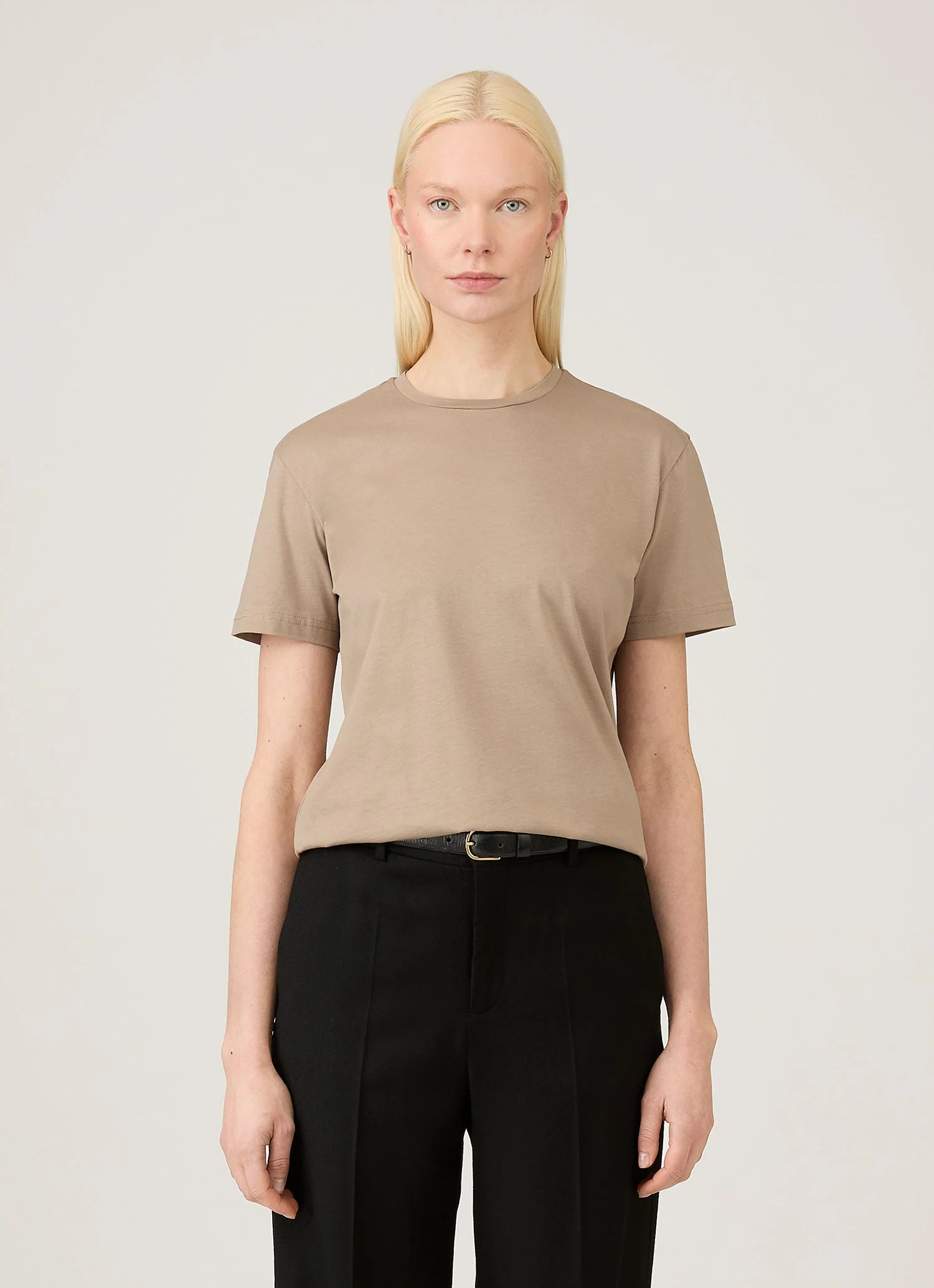 Women's Boy Fit T-shirt in Sandstone