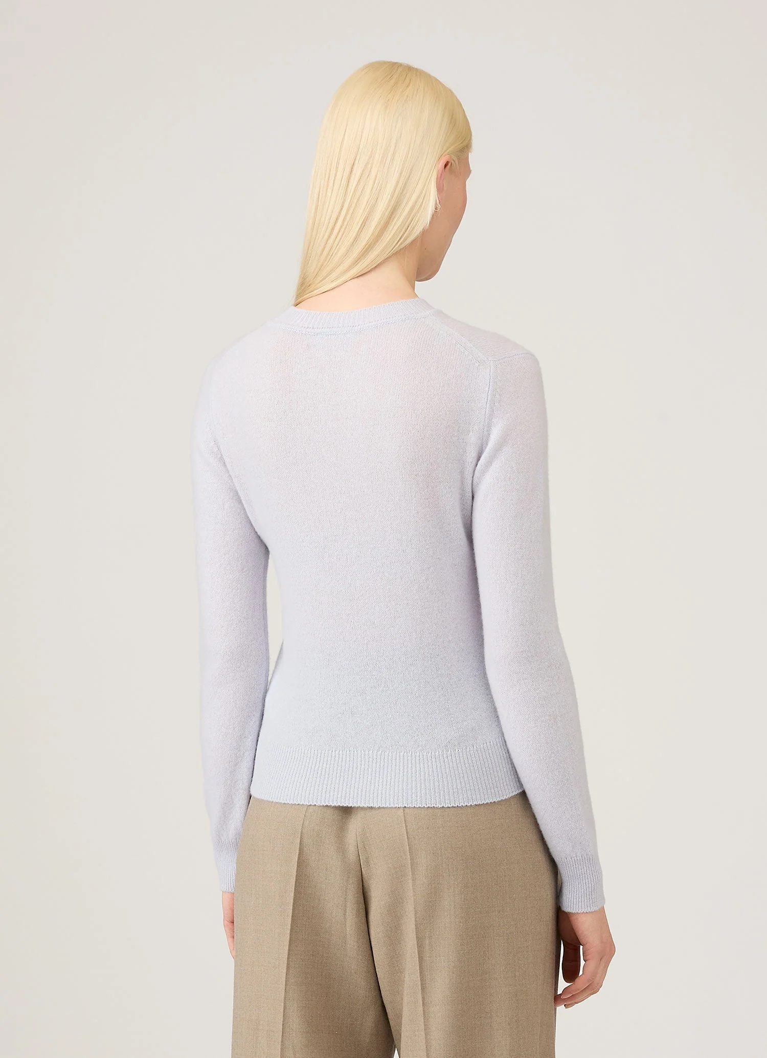 Women's Cashmere Jumper in Ice Blue - Image 3