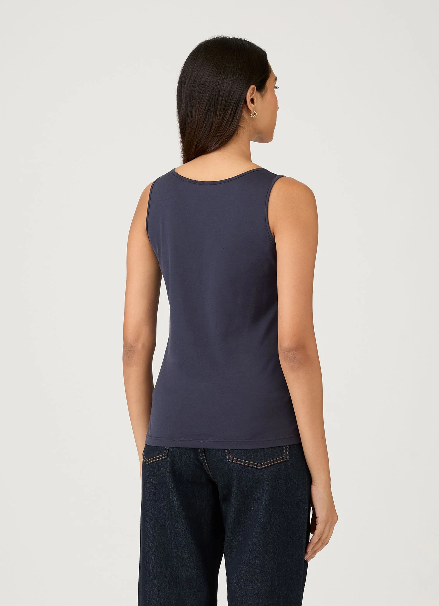 Women's Classic Vest in Navy - Image 3