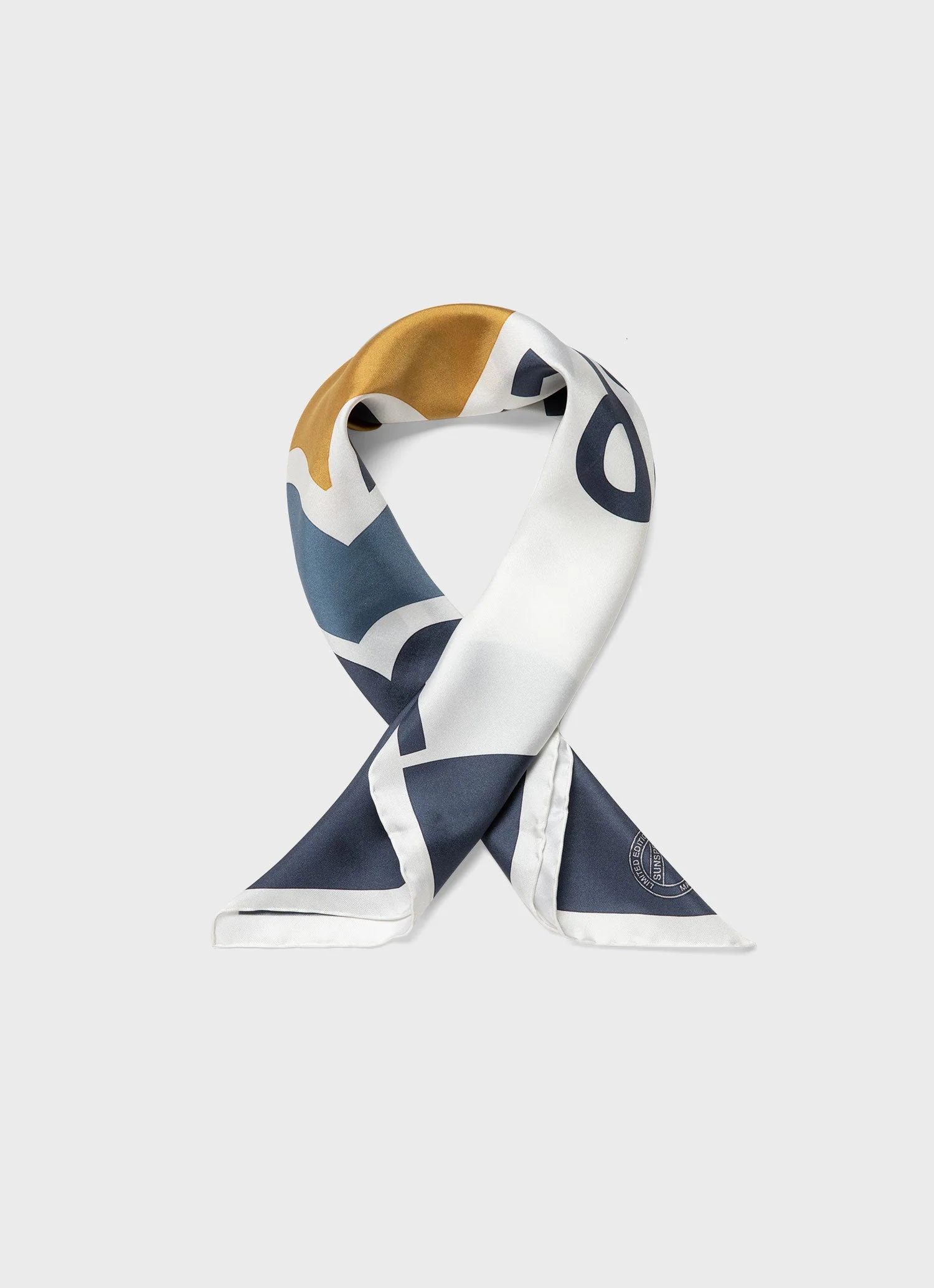 Women's Silk Scarf in Archive Print - Image 3